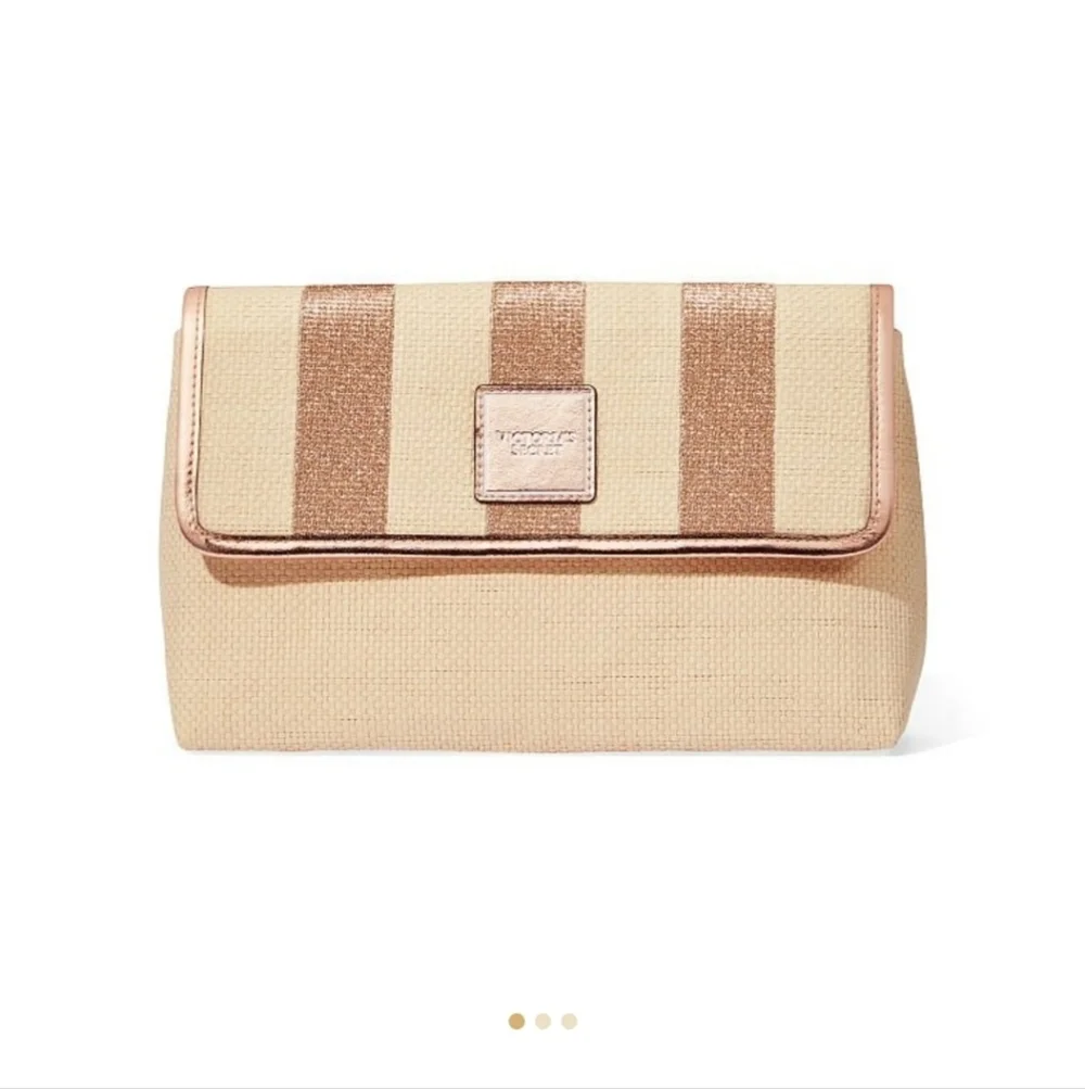 Victoria's Secret Straw Clutch NWT